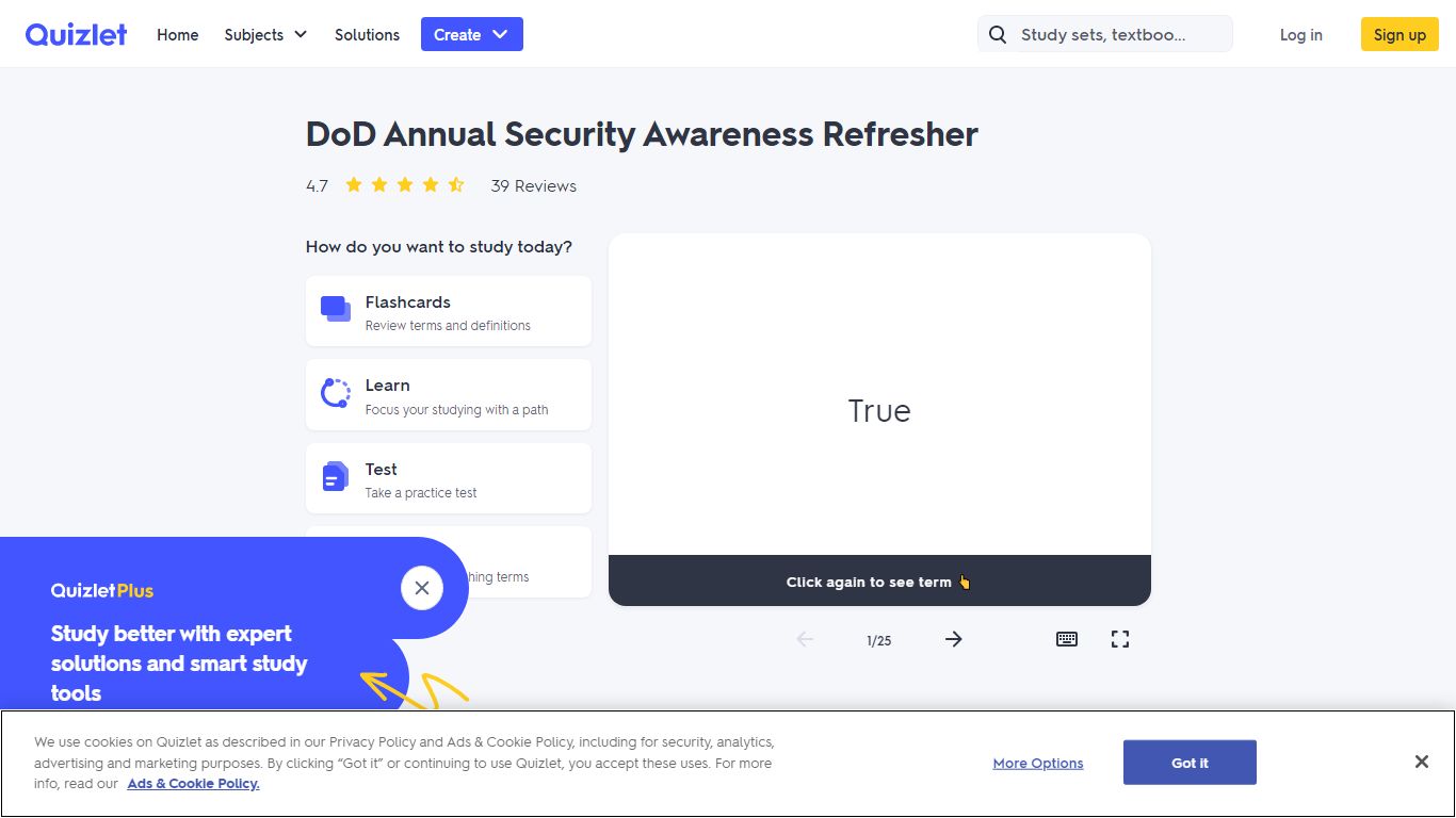 DoD Annual Security Awareness Refresher Flashcards | Quizlet